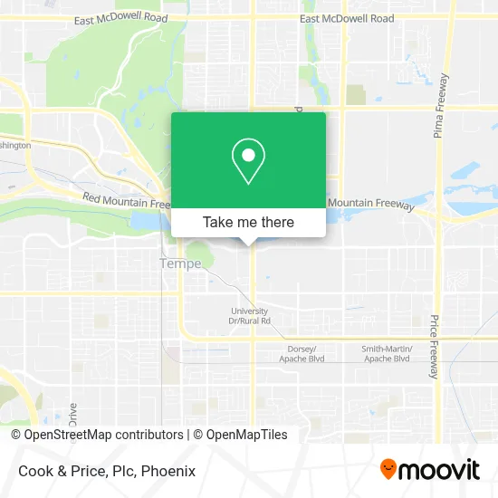 Cook & Price, Plc map
