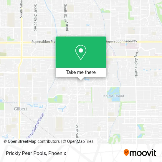 Prickly Pear Pools map