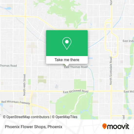 Phoenix Flower Shops map