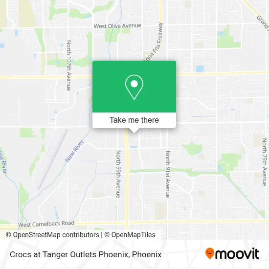Crocs at Tanger Outlets Phoenix map