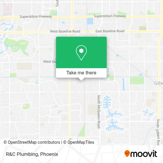 R&C Plumbing map