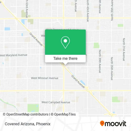 Covered Arizona map