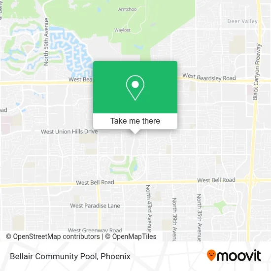 Bellair Community Pool map