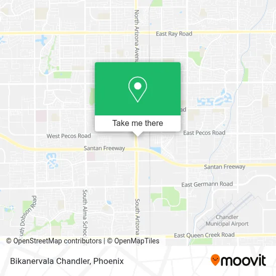 Bikanervala Chandler map