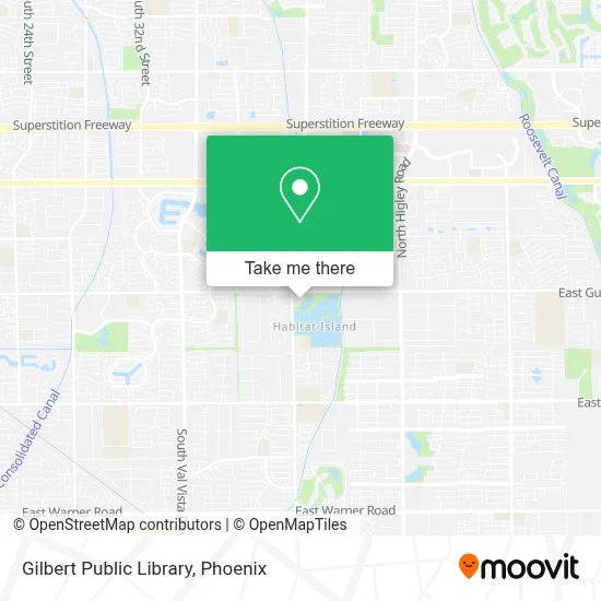Gilbert Public Library map