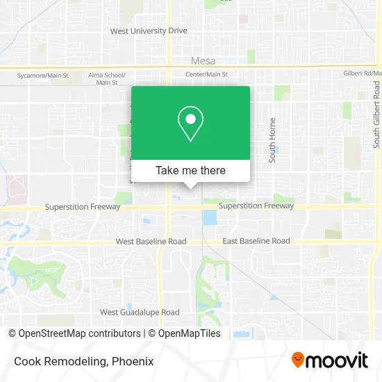 Cook Remodeling map