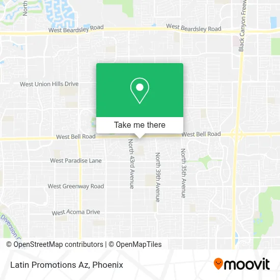 Latin Promotions Az map