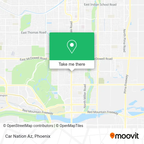 Car Nation Az map