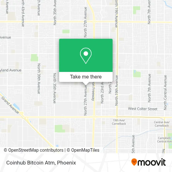 Coinhub Bitcoin Atm map