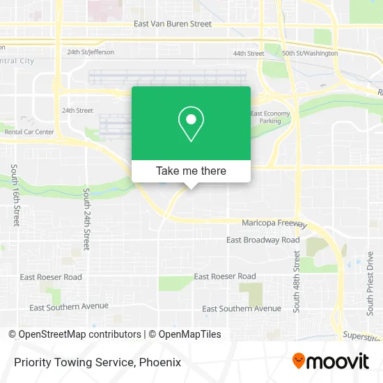Priority Towing Service map