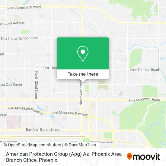 American Protection Group (Apg) Az -Phoenix Area Branch Office map