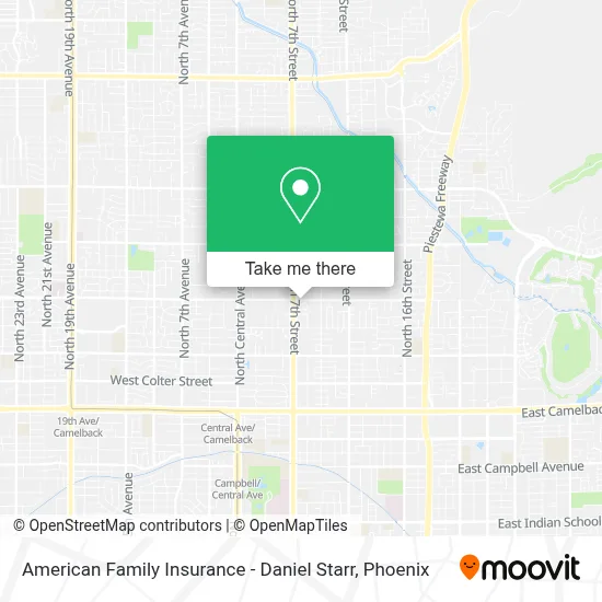 American Family Insurance - Daniel Starr map