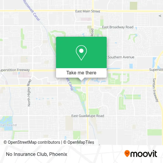 No Insurance Club map
