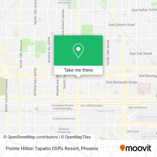 Pointe Hilton Tapatio Cliffs Resort map