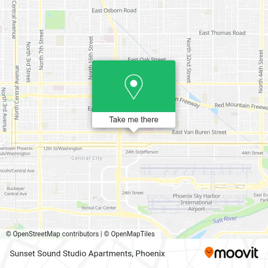 Sunset Sound Studio Apartments map