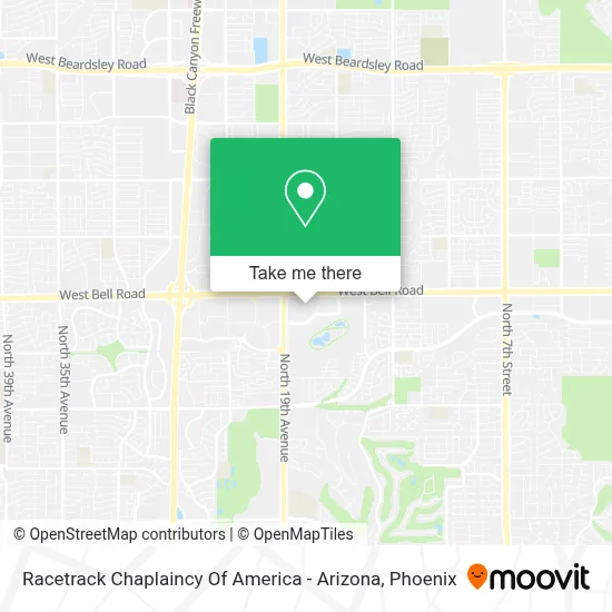 Racetrack Chaplaincy Of America - Arizona map