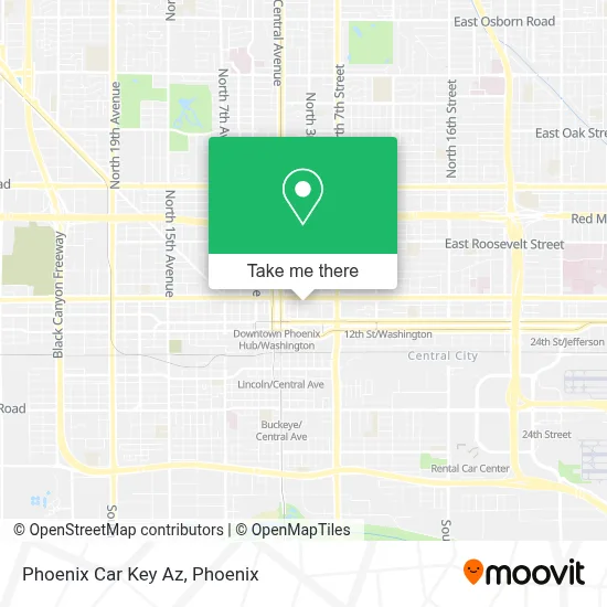Phoenix Car Key Az map