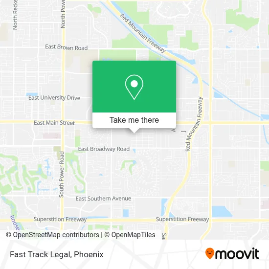 Fast Track Legal map
