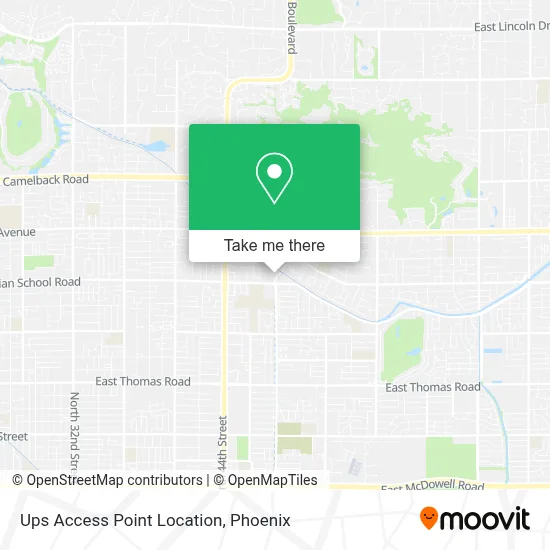 Ups Access Point Location map