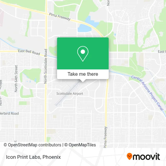 Icon Print Labs map