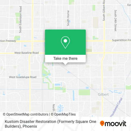 Kustom Disaster Restoration (Formerly Square One Builders) map