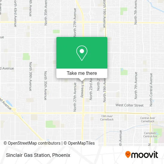 Sinclair Gas Station map