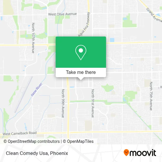 Clean Comedy Usa map