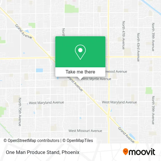 One Man Produce Stand map