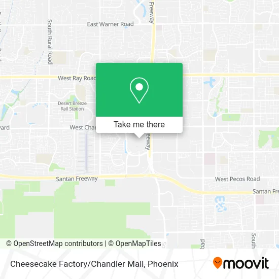 Cheesecake Factory / Chandler Mall map