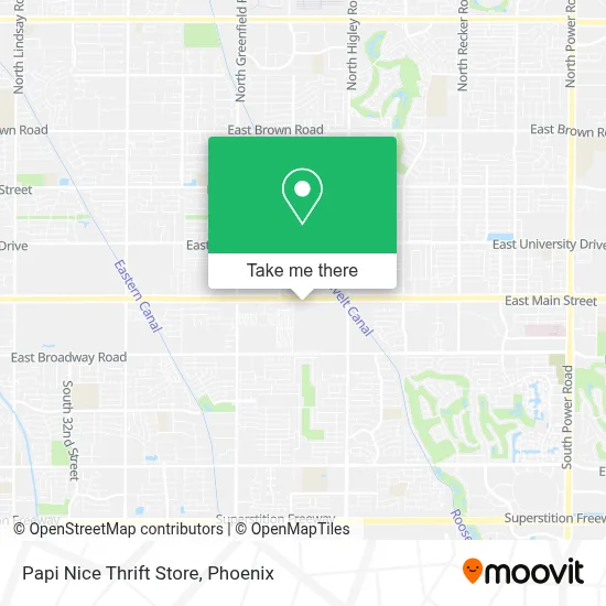 Papi Nice Thrift Store map