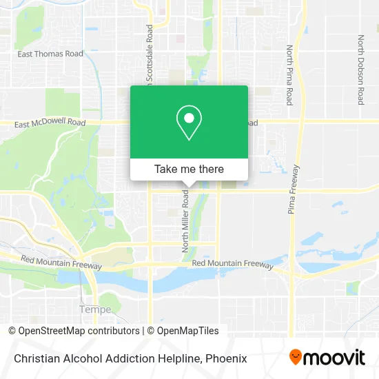Christian Alcohol Addiction Helpline map