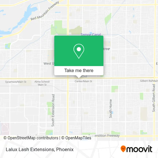 Lalux Lash Extensions map