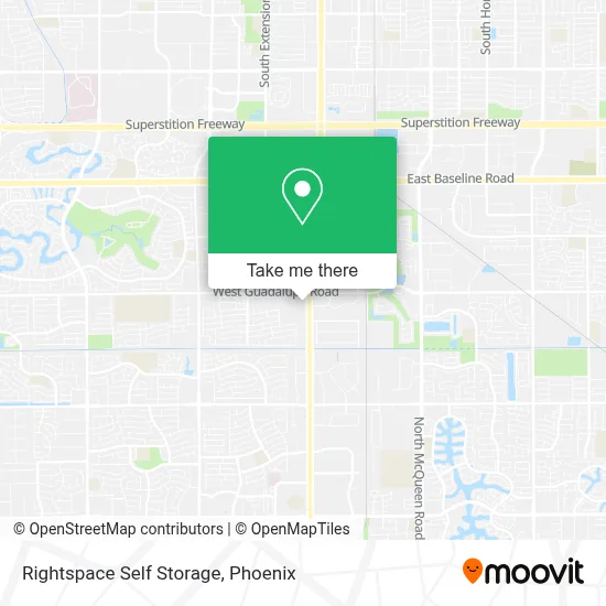 Rightspace Self Storage map
