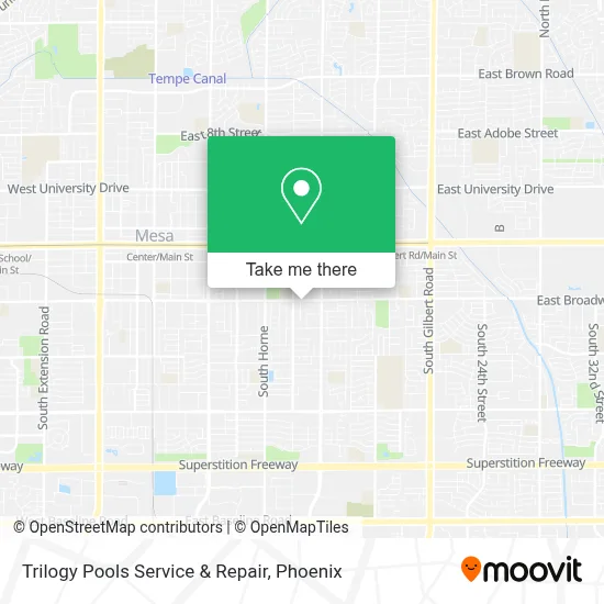 Trilogy Pools Service & Repair map
