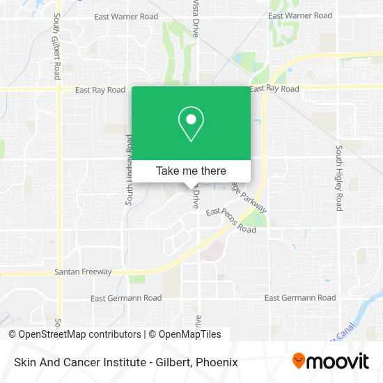 Skin And Cancer Institute - Gilbert map