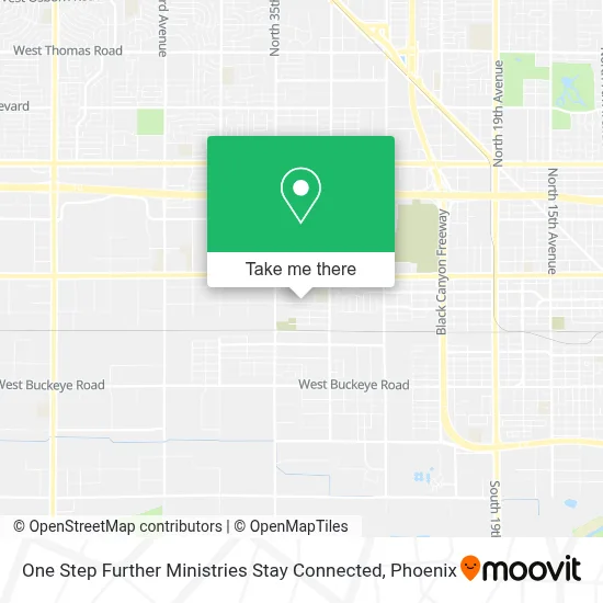One Step Further Ministries Stay Connected map