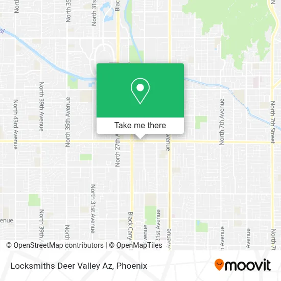 Locksmiths Deer Valley Az map