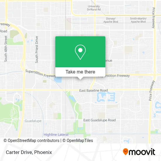 Carter Drive map
