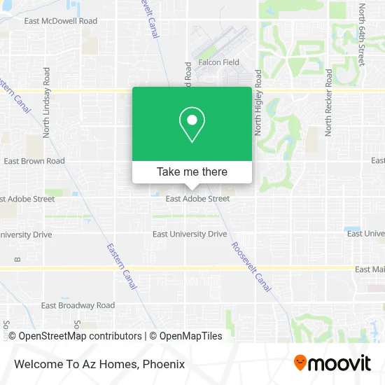 Welcome To Az Homes map
