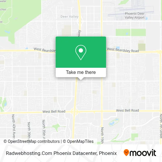 Radwebhosting.Com Phoenix Datacenter map