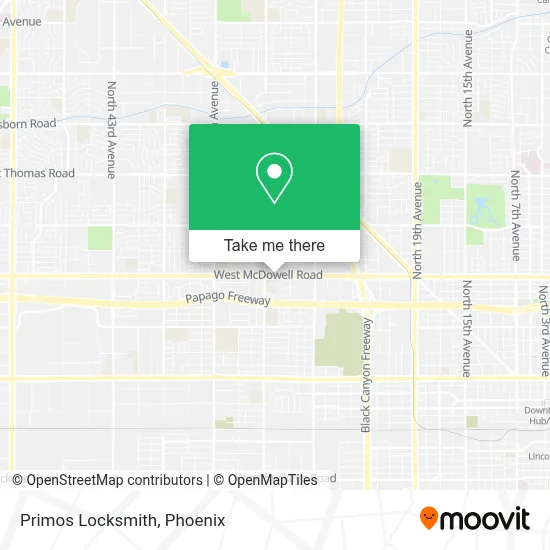 Primos Locksmith map