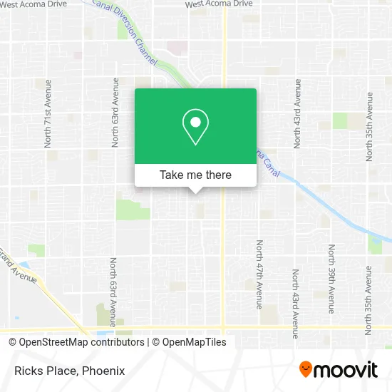 Ricks Place map