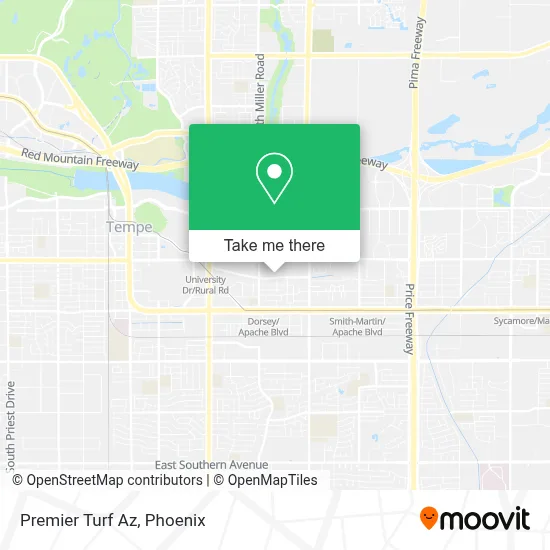 Premier Turf Az map