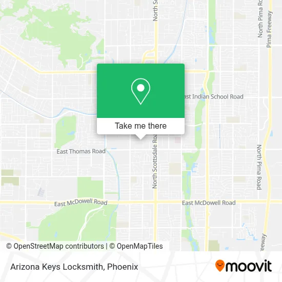 Arizona Keys Locksmith map