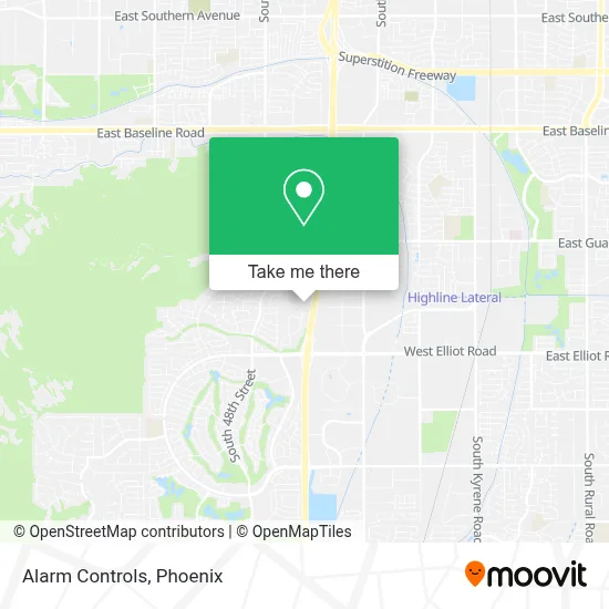 Alarm Controls map
