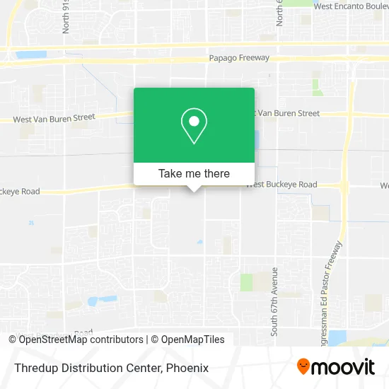 Thredup Distribution Center map