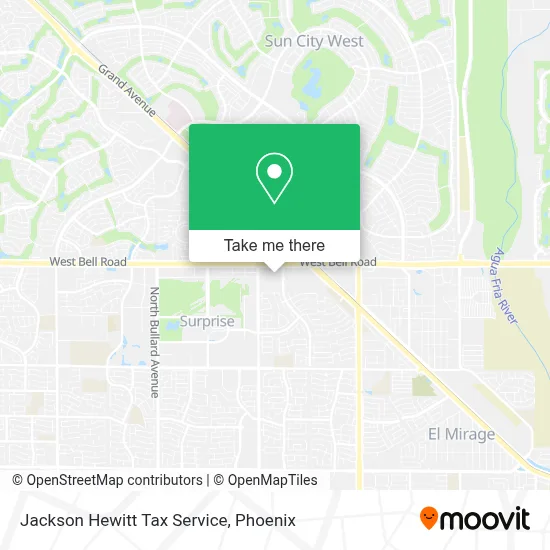 Jackson Hewitt Tax Service map