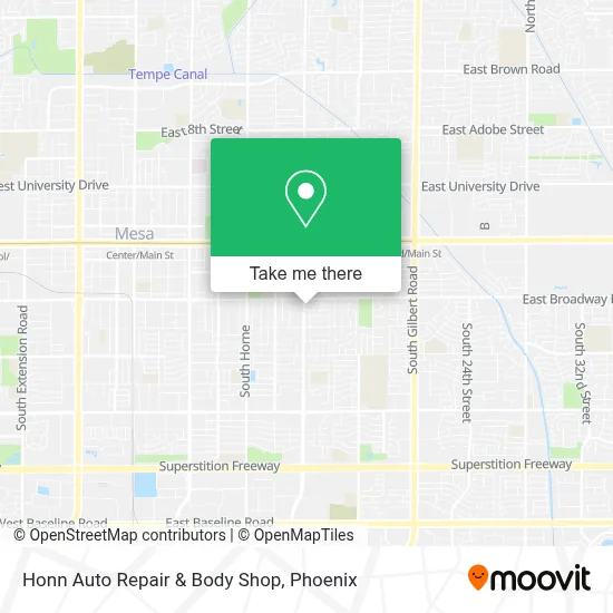 Honn Auto Repair & Body Shop map