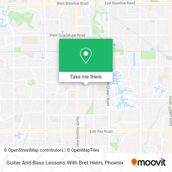 Guitar And Bass Lessons With Bret Helm map