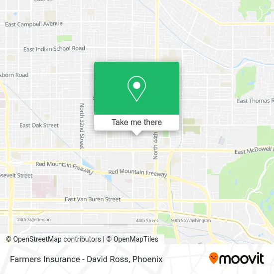 Farmers Insurance - David Ross map